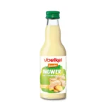 Bio-Ingwersaft von Voelkel in der 200ml Mehrweg-Pfandflasche. Demeter-zertifiziert