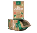 KleePura Bio-Dünger in der 750g-Packung Bild mit geöffnetem Karton