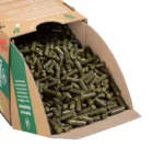 KleePura Bio-Dünger in der 750g-Packung Bild geöffneter Karton Detailaufnahme