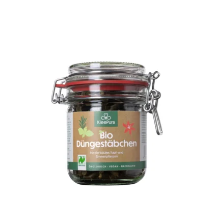 KleePura Bio-Düngestäbchen im Bügelglas Bild Vorderseite