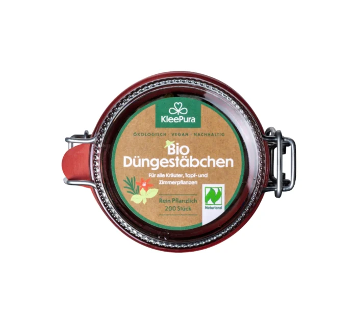 KleePura Bio-Düngestäbchen im Bügelglas Bild Draufsicht