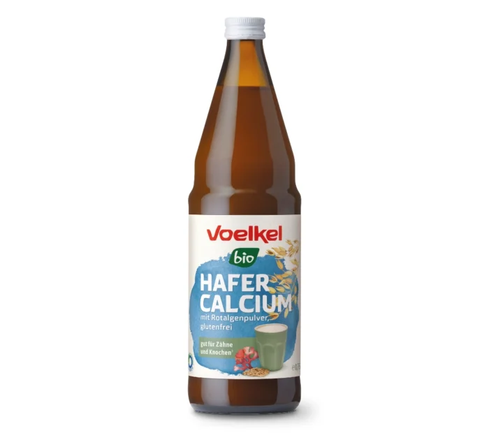 Bio Hafer-Drink Calcium 750ml von Voelkel in der Mehrweg-Pfandflasche mit Rotalge