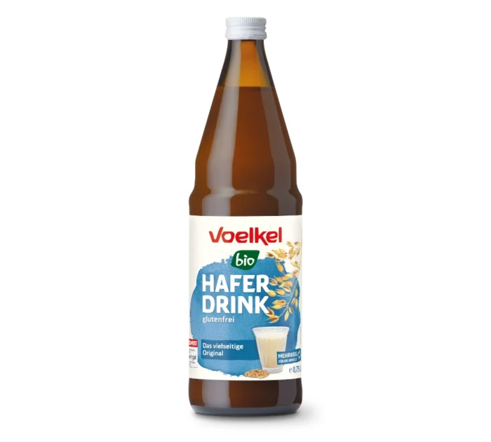Bio Hafer-Drink 750ml von Voelkel in der Mehrweg-Pfandflasche
