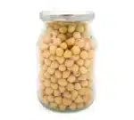 Bio Dinkel Backerbsen mit Knoblauch im Pfandglas