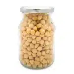 Bio Dinkel Backerbsen mit Knoblauch im Pfandglas