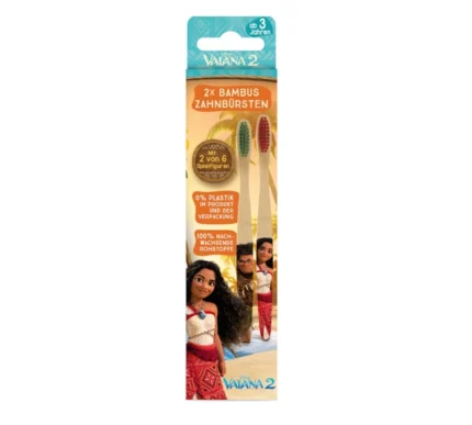 Disneys Vaiana 2 Kinder-Bambuszahnbürsten 2er-Set