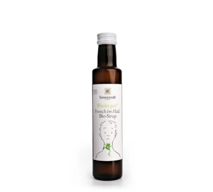 Bio Frosch im Hals® Sirup von Sonnentor in der 250ml-Flasche