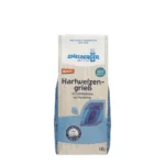 Bio Hartweizengrieß 500g-Papierpackung. Demeter-Zertifiziert von Spielberger. Vorderseite