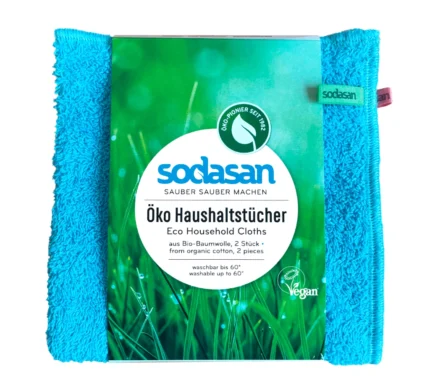 Sodasan Öko-Haushaltstücher aus Bio-Baumwolle - 2er Set