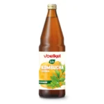 Bio Kombucha Original von Voelkel in der 750ml Mehrweg-Pfandflasche. Bio-zertifiziert