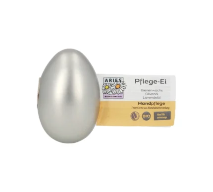 Stapeler Reise-EI (Pflege-Ei) in der Aludose für Unterwegs von Aries - Vorderseite