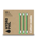 Wattestäbchen aus Bio-Baumwolle und Bambus in der 100Stk-Packung von Hydrophil