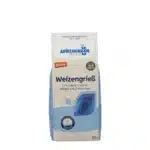 Bio Weizengrieß 500g-Papierpackung. Demeter-Zertifiziert von Spielberger. Vorderseite