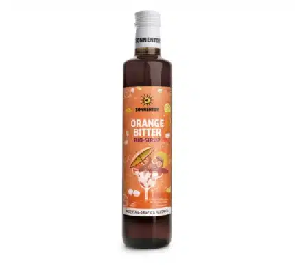 Bio Orange Bitter Sirup von Sonnentor in der 500ml-Flasche