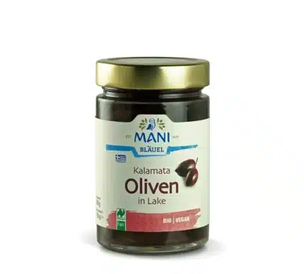 Bio Kalamata Oliven in Lake von Mani im 300g-Glas